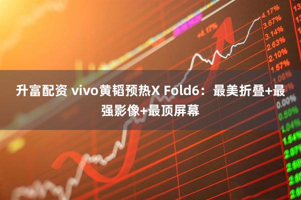 升富配资 vivo黄韬预热X Fold6：最美折叠+最强影像+最顶屏幕